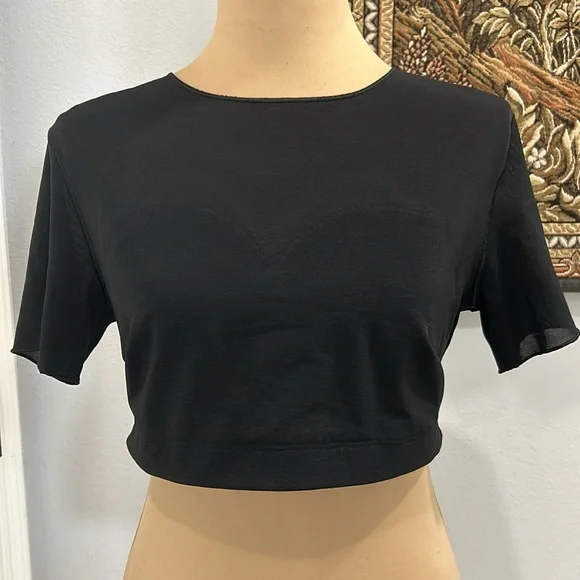 Yitty Mesh Me Black Crop Top. Size XL (749Ii) - Picture 5 of 17